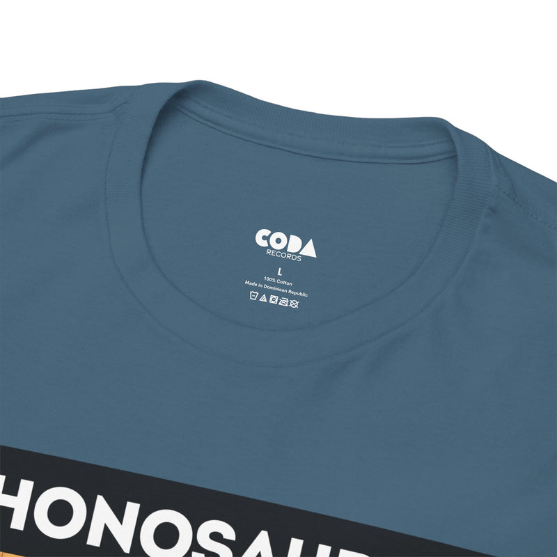 'Phonosaurus' Men's Vinyl T-Shirt, product detail