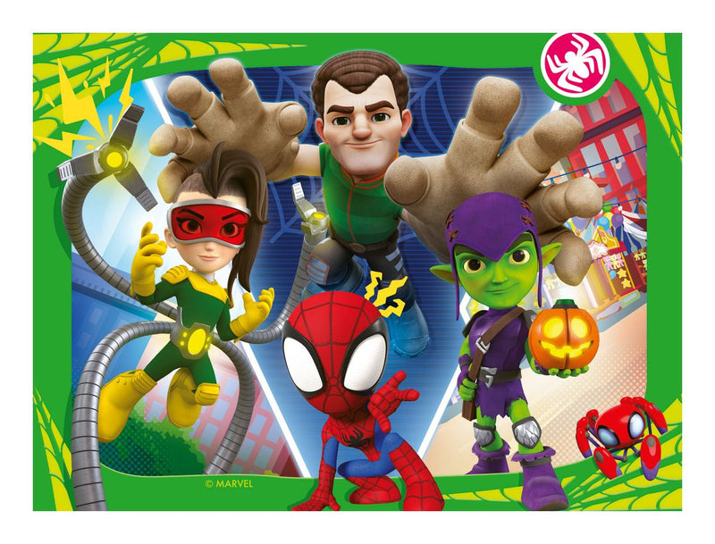 Spidey and His Amazing Friends 4 in a Box Jigsaw Puzzle - Image