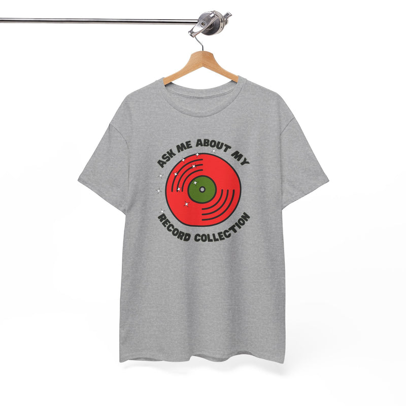 'Ask Me About My Record Collection' Men's T-Shirt, side angle