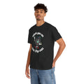 'Catch You On The Flip Side' Men's Vinyl T-Shirt, side angle