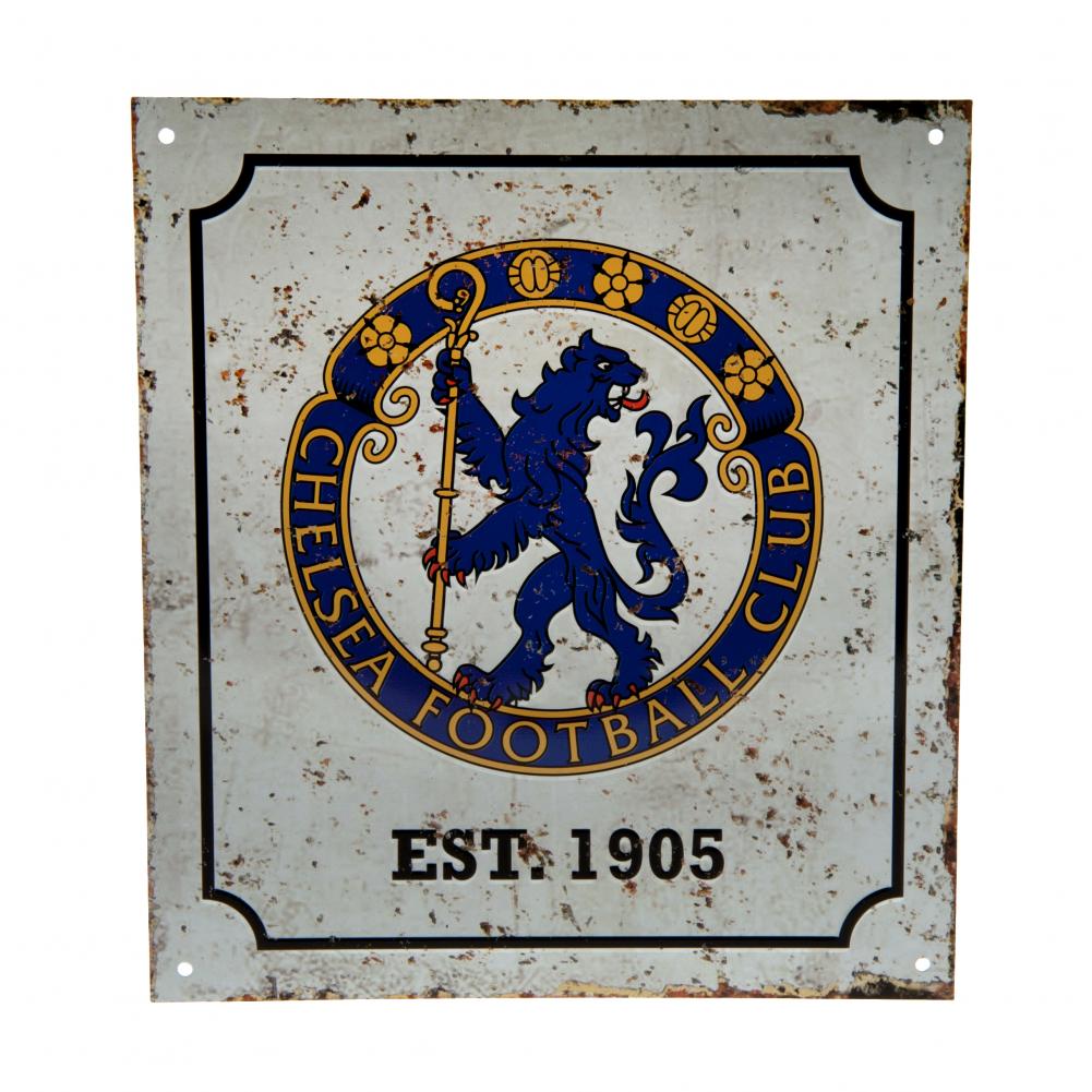 Chelsea FC Retro Logo Sign