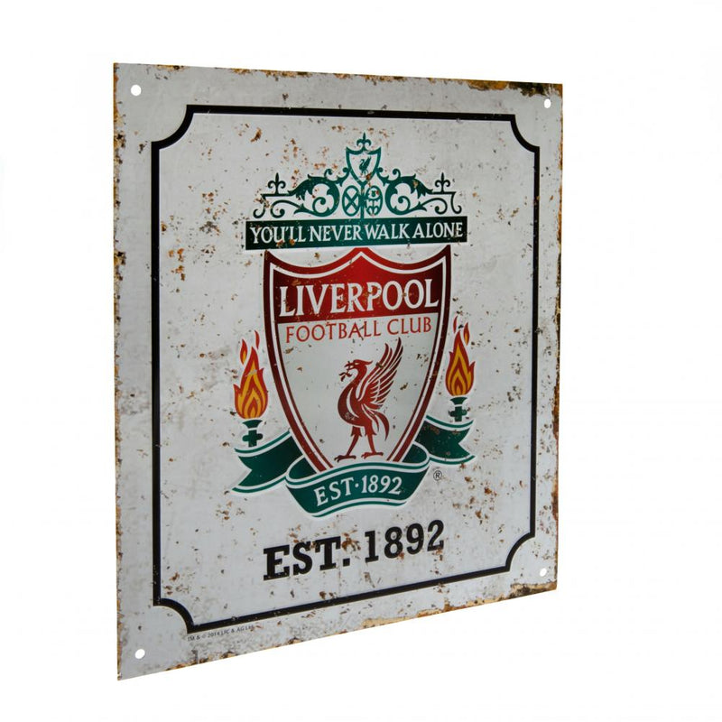 Liverpool FC Retro Logo Sign, alternate view