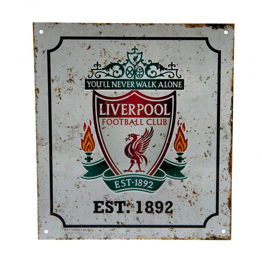 Liverpool FC Retro Logo Sign collectible from Infinity Collectibles 2026