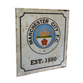 Manchester City FC Retro Logo Sign, alternate view
