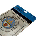 Manchester City FC Retro Logo Sign, side angle
