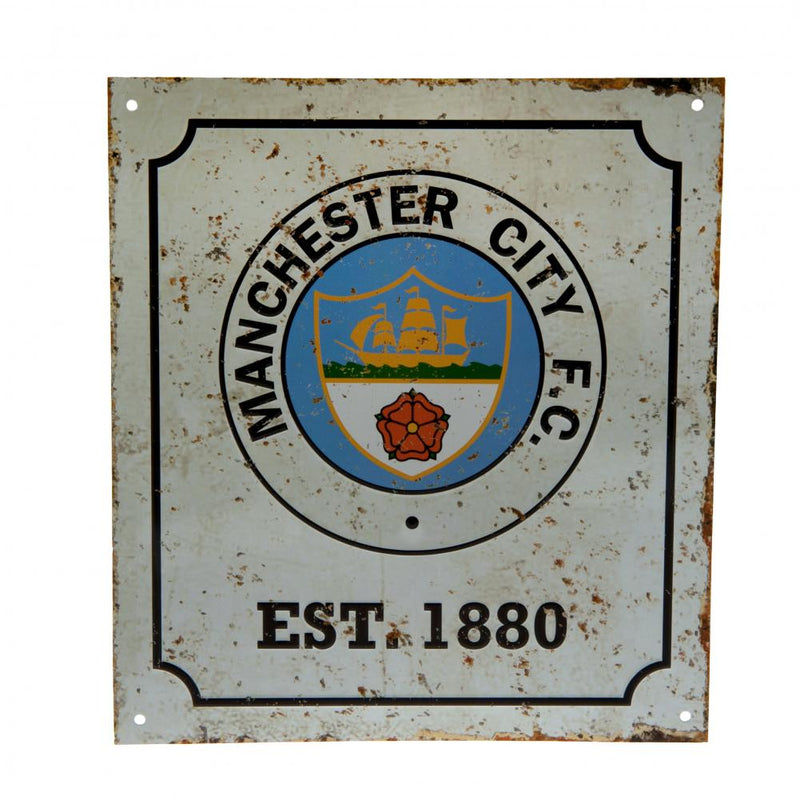 Manchester City FC Retro Logo Sign collectible from Infinity Collectibles 2026