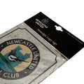 Newcastle United FC Retro Logo Sign, side angle