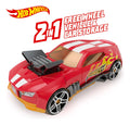 Hot Wheels 2 in 1 Race N Haul Storage Case Red - Image
