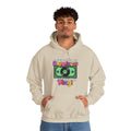 'Money Can't Buy Happiness, But It Can Buy Vinyl' Men's Hoodie, size reference