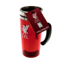 Liverpool FC Handled Travel Mug, side angle