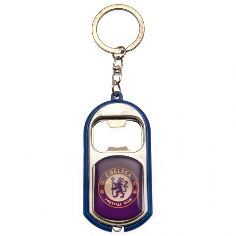 Chelsea FC Fan Bundle - Chelsea FC Keyring Torch Bottle Opener