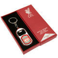 Liverpool FC Keyring Torch Bottle Opener, side angle