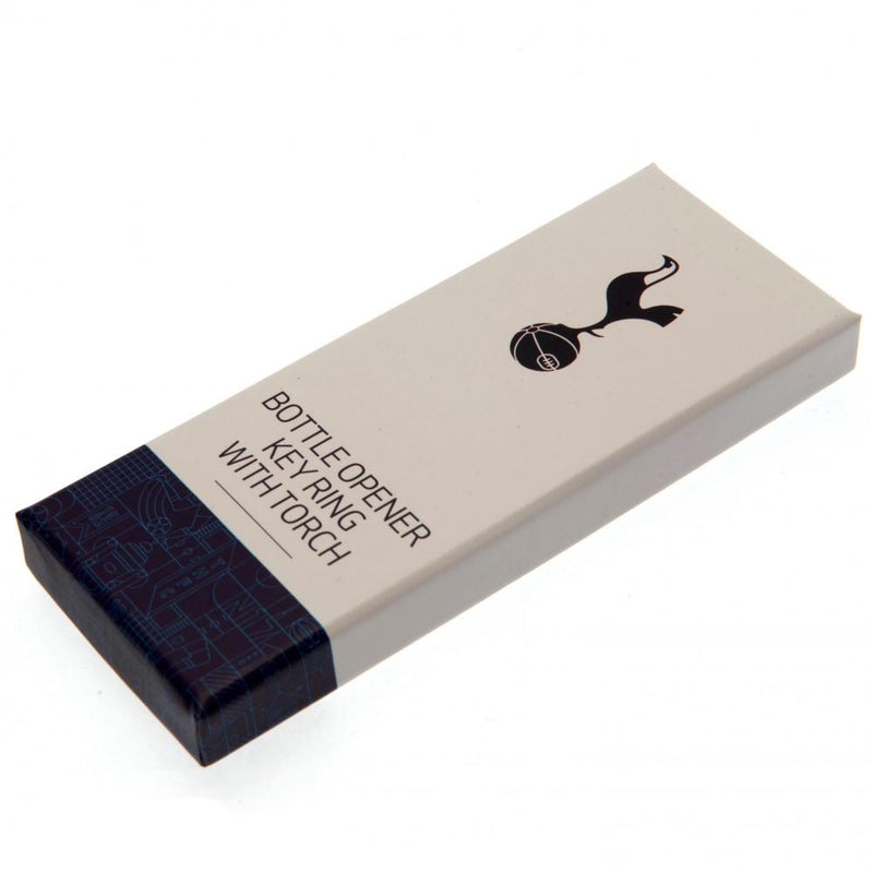 Tottenham Hotspur FC Keyring Torch Bottle Opener, close-up detail