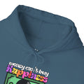 'Money Can't Buy Happiness, But It Can Buy Vinyl' Men's Hoodie, side angle