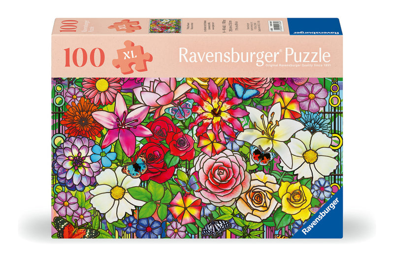 Tiffany Flowers 100 Piece Jigsaw Puzzle