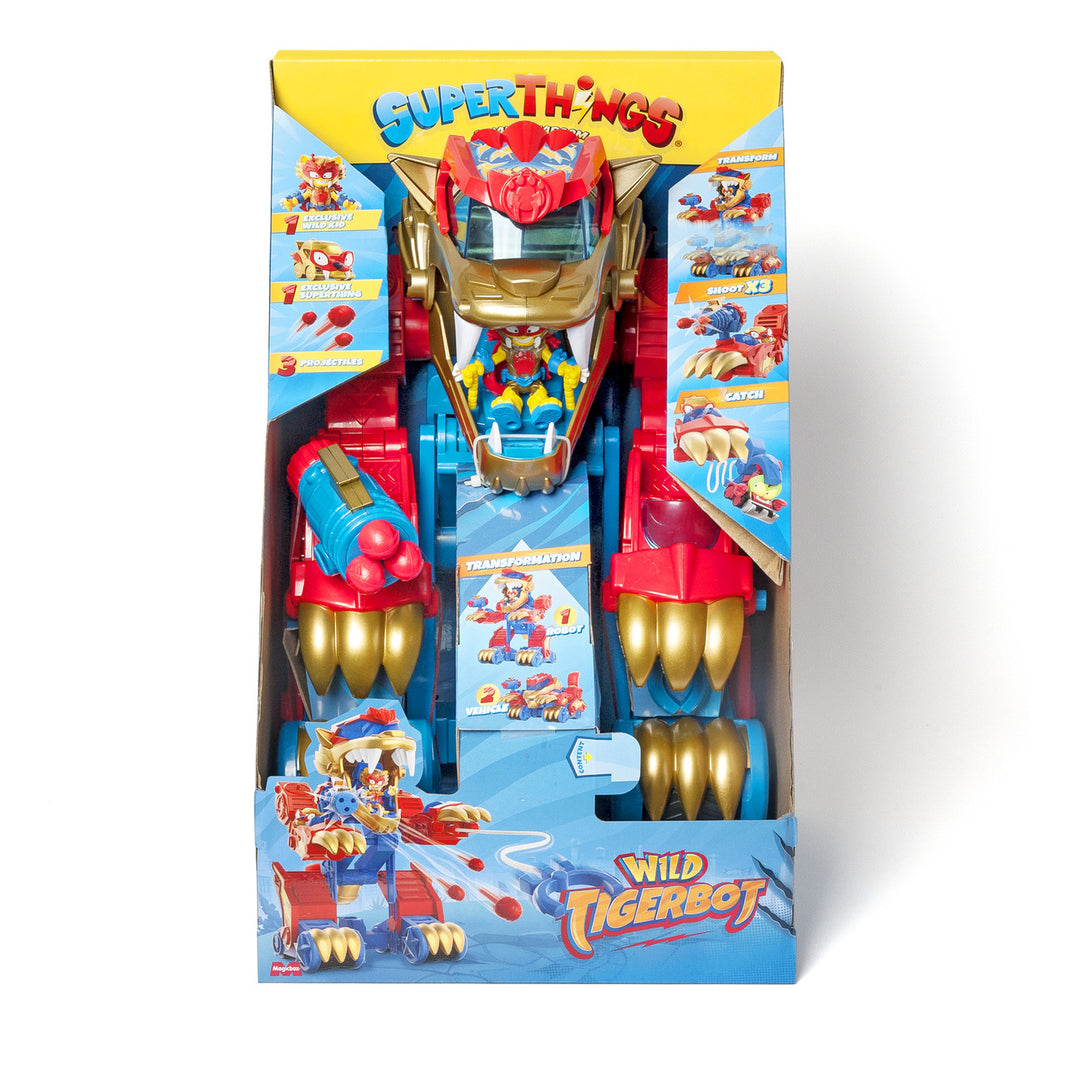 SuperThings TigerBot Robot Car Transformation Figure with Accessories