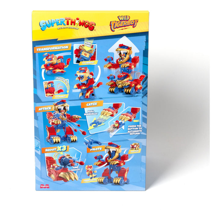 SuperThings TigerBot Robot Car Transformation Figure with Accessories