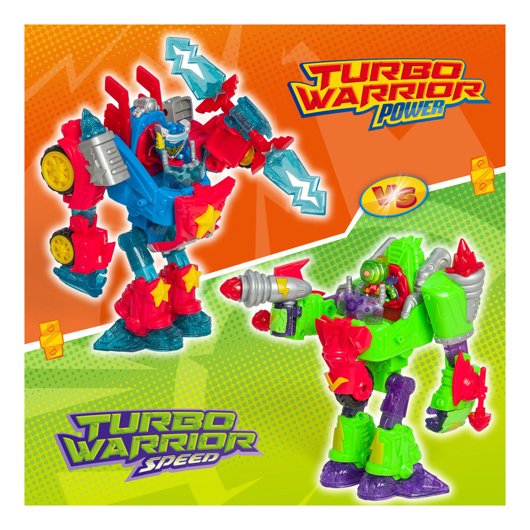 SuperThings Turbo Warrior Power Robot Car Transformation Figure with Accessories