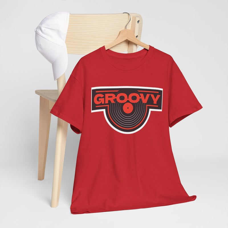 'Groovy' Men's T-Shirt, packaging shot