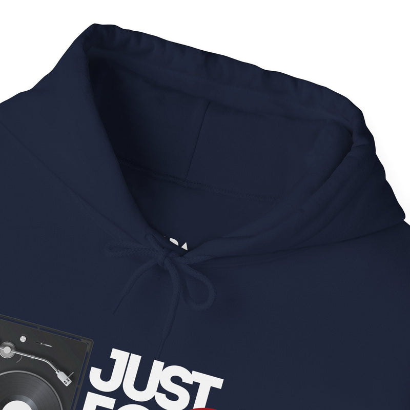 'Just for the Record' Men's Hoodie, alternate view
