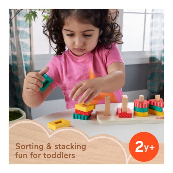 Fisher Price Wooden Shape Stacker
