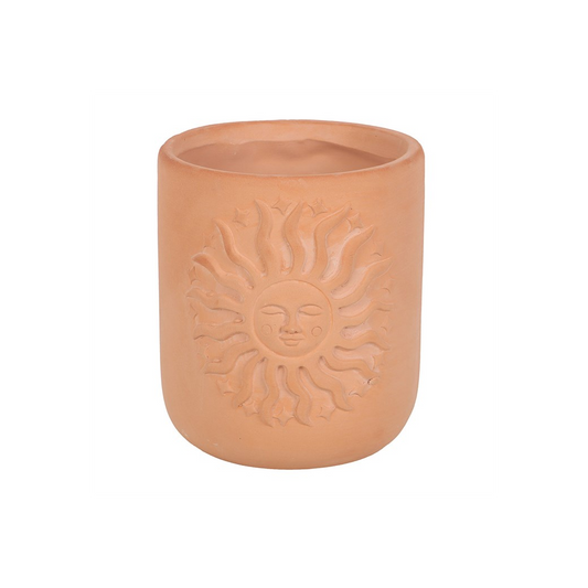 Terracotta Sun Plant Pot, alternate view