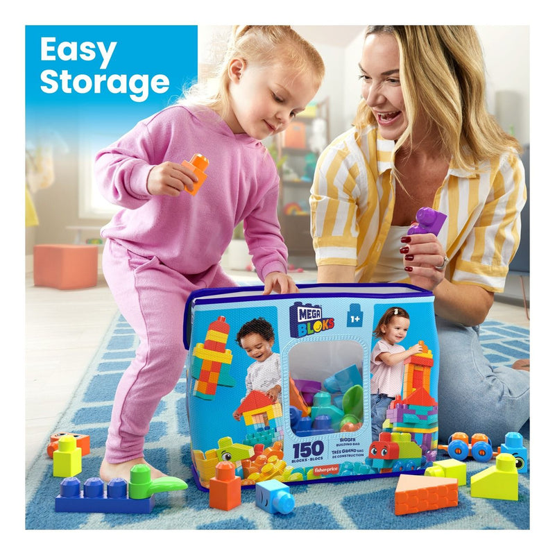 Mega Bloks Bigger Building Bag 150 Pieces - Image