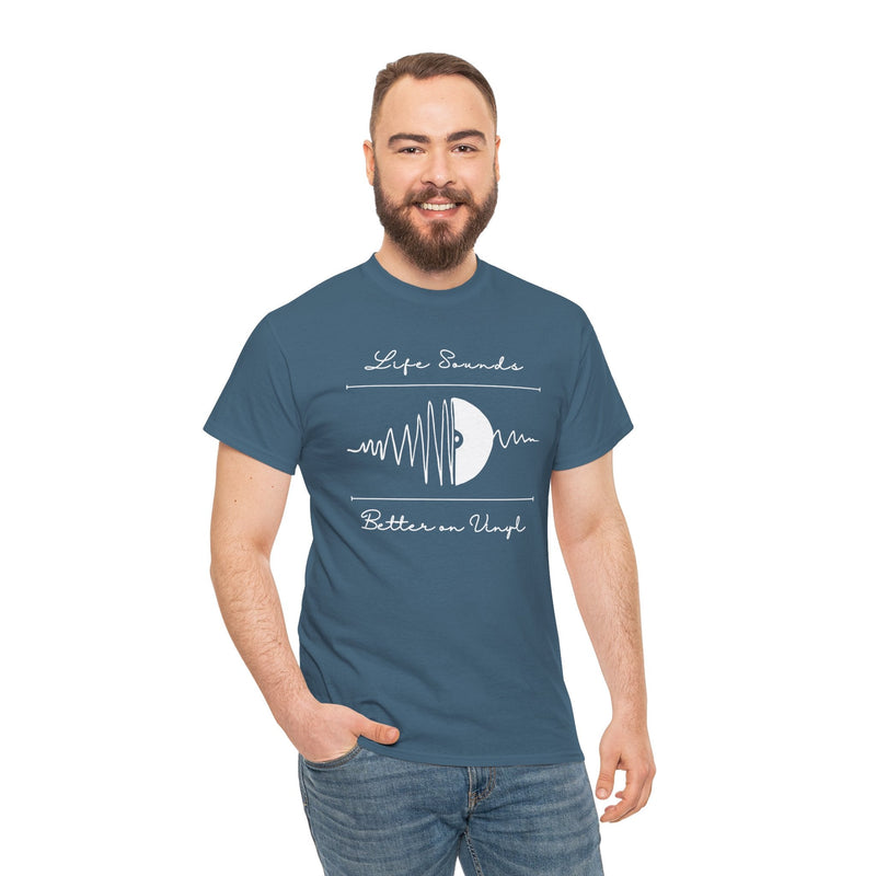 'Life Sounds Better on Vinyl' Men's T-Shirt, additional view