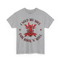 'I Sold My Soul for Rock 'n' Roll' T-Shirt, size reference