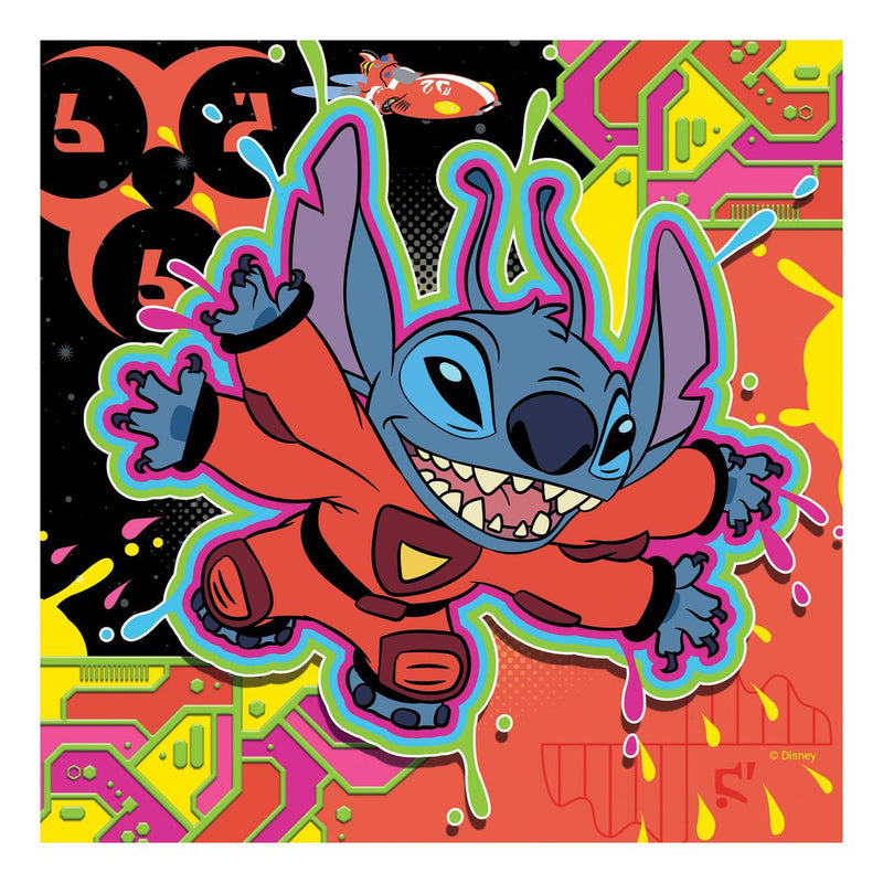 Disney Stitch 49 Piece Jigsaw Puzzle 3 Pack - Image
