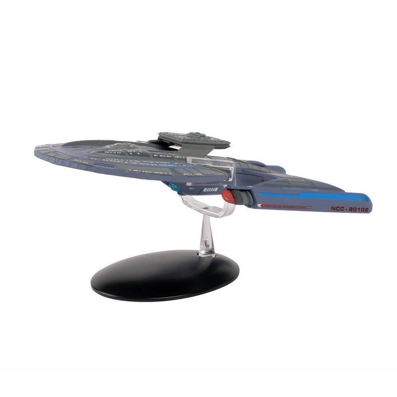 U.S.S. Titan NCC-80102 (Luna-class) Model Diecast Ship Lower Decks (Eaglemoss / Star Trek), side angle