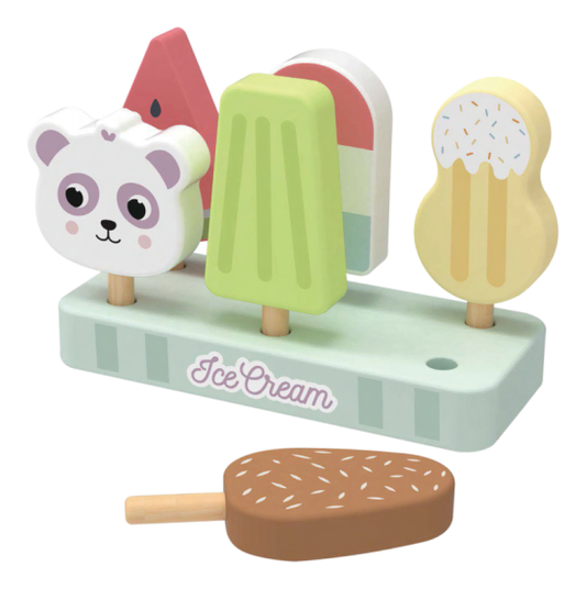 Wooden Ice Cream Set