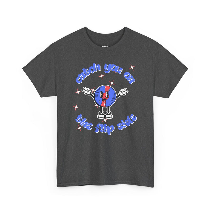 'Catch You On The Flip Side' Men's Vinyl T-Shirt, additional view