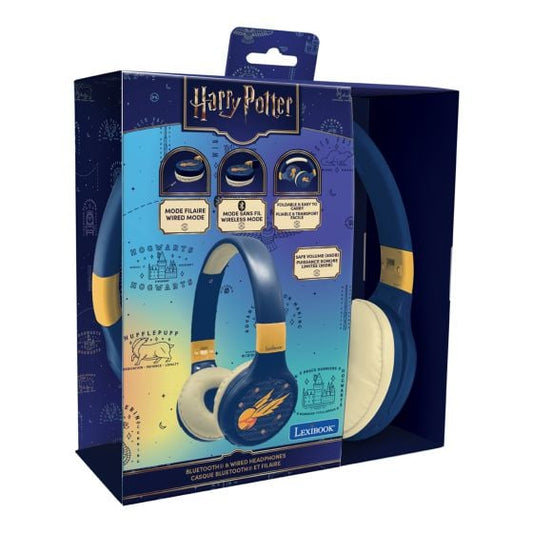 Harry Potter 2 in 1 Bluetooth & Wired Foldable Headphones
