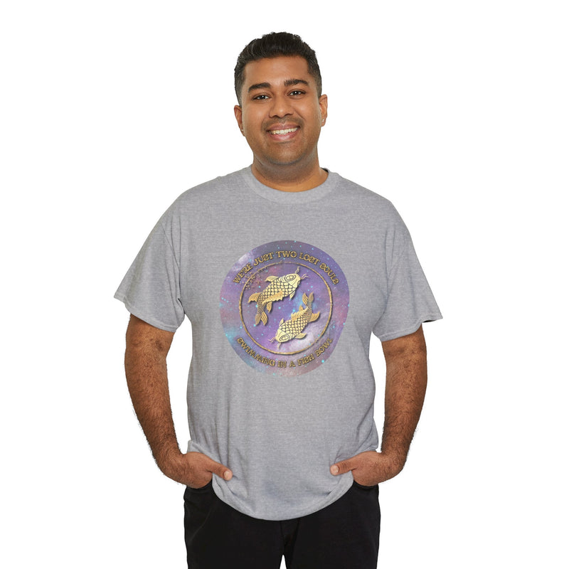 'Lost Souls' Celestial Fish Lyric T-Shirt, side angle