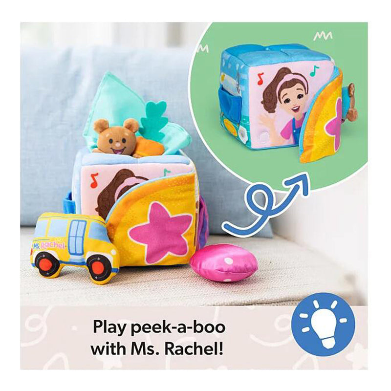 Ms Rachel Surprise Learning Box plush activity toy packaging view