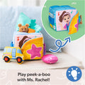 Ms Rachel Surprise Learning Box plush activity toy close up detail