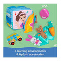 Ms Rachel Surprise Learning Box plush activity toy back view