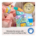 Ms Rachel Surprise Learning Box plush activity toy side angle
