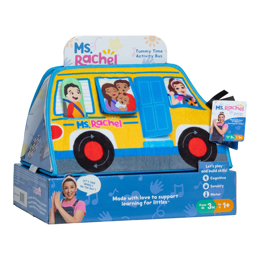 Ms Rachel Tummy Time Activity Bus soft baby toy alternate view