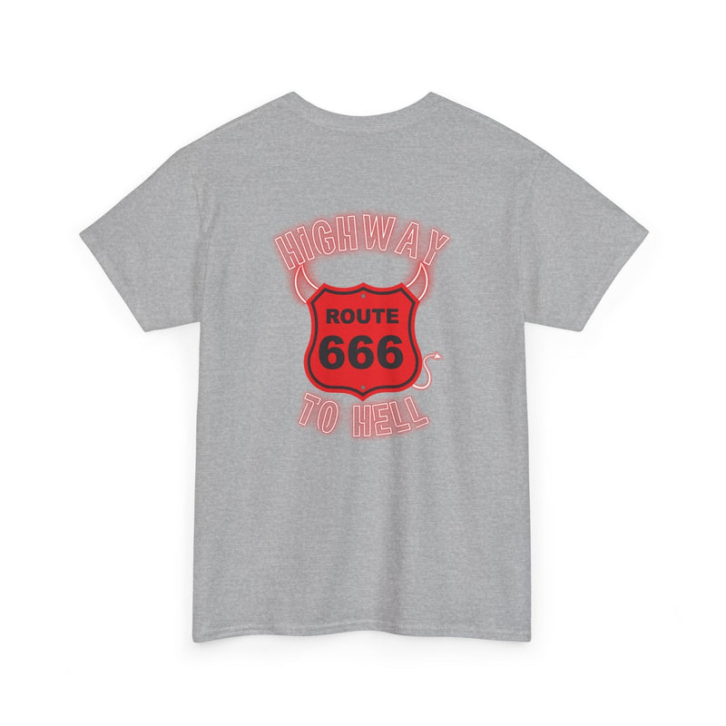 'Highway to Hell' Lyric T-Shirt, size reference