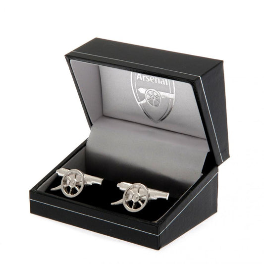 Arsenal FC Sterling Silver Cannon Cufflinks, alternate view
