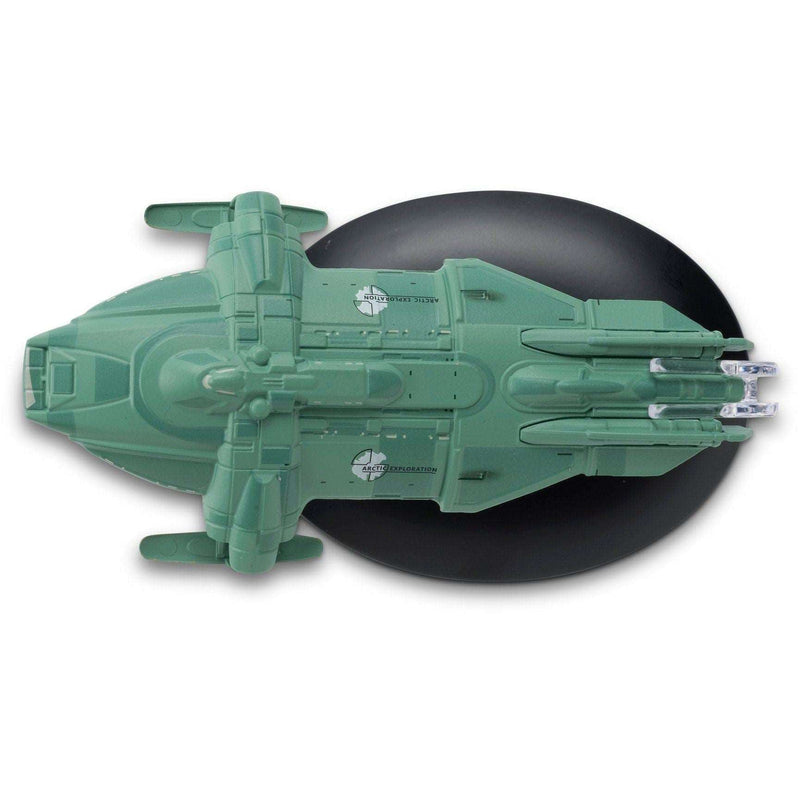 Arctic One (United Earth) Moon Transport Model Die Cast Ship (Eaglemoss / Star Trek), in display