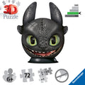 How To Train Your Dragon w/Ears 72 Piece 3D Puzzle