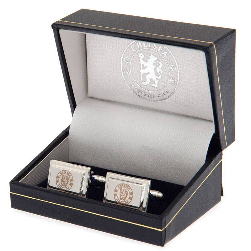 Chelsea FC Silver Plated Cufflinks, alternate view
