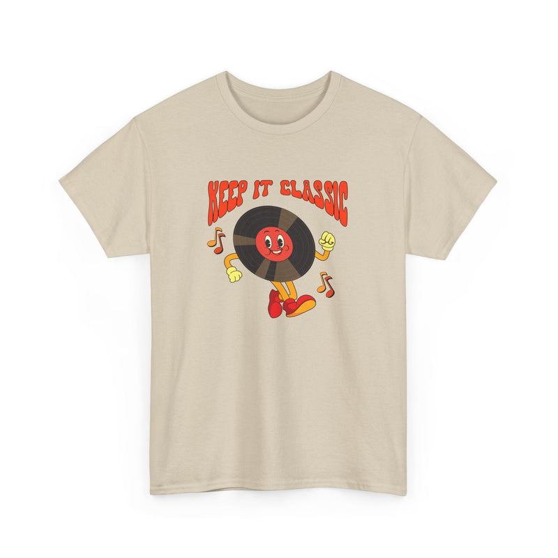 'Keep It Classic' Retro T-Shirt, size reference