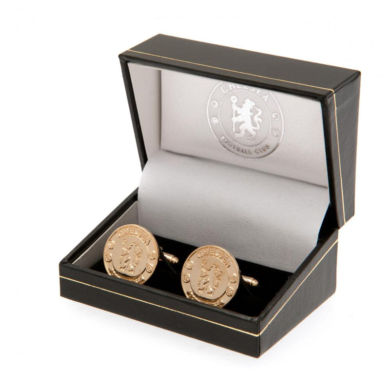 Chelsea FC Gold Plated Cufflinks, alternate view