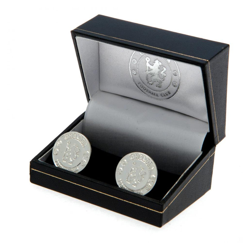 Chelsea FC Silver Plated Formed Cufflinks, alternate view