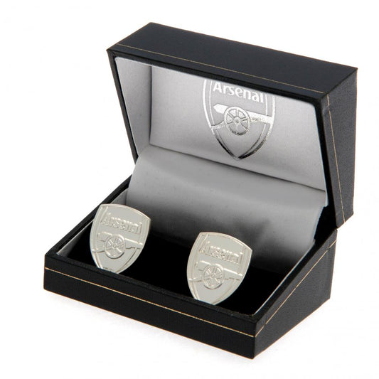 Arsenal FC Silver Plated Formed Cufflinks, alternate view