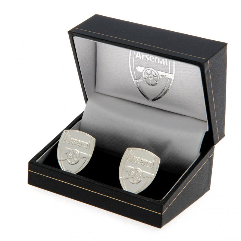 Arsenal FC Silver Plated Formed Cufflinks, alternate view